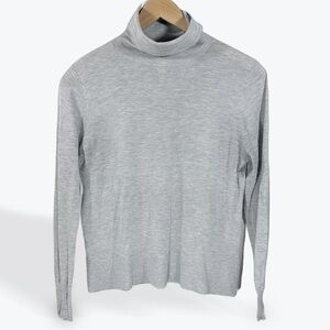Zara Knit Soft Gray Turtleneck Sweater Medium